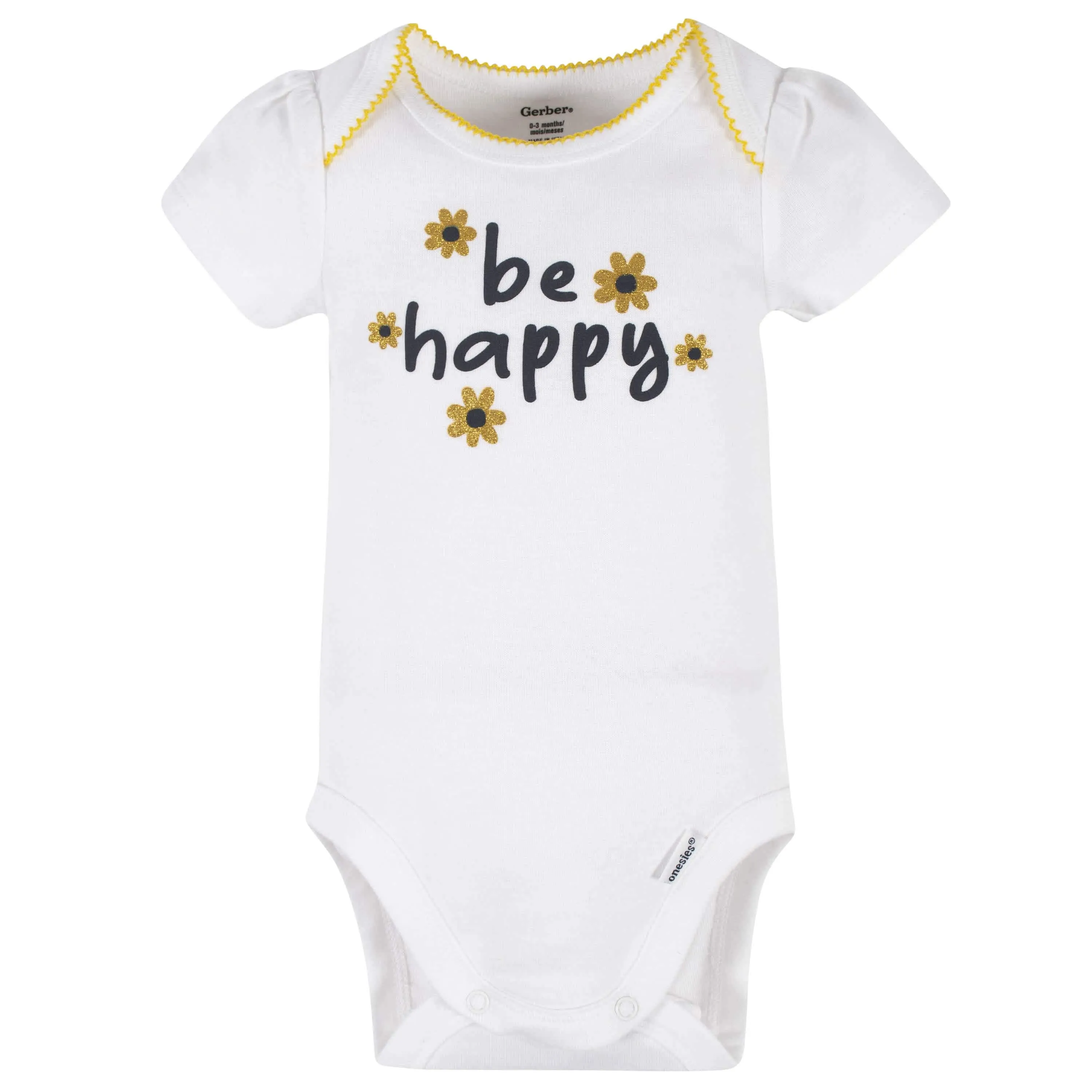 4-Piece Baby Girls Bee Garden Onesies® Bodysuit, Tee, Skort & Pant Set