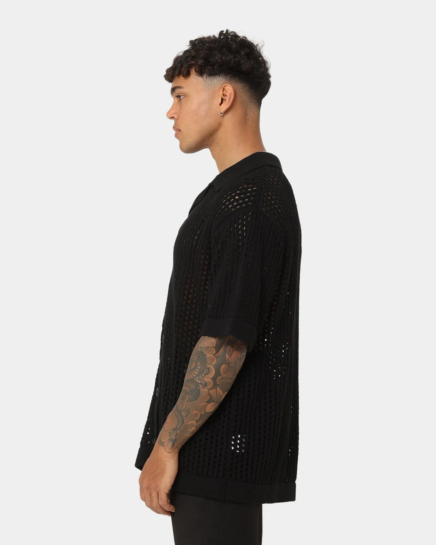 404 Coastal Button Up Black