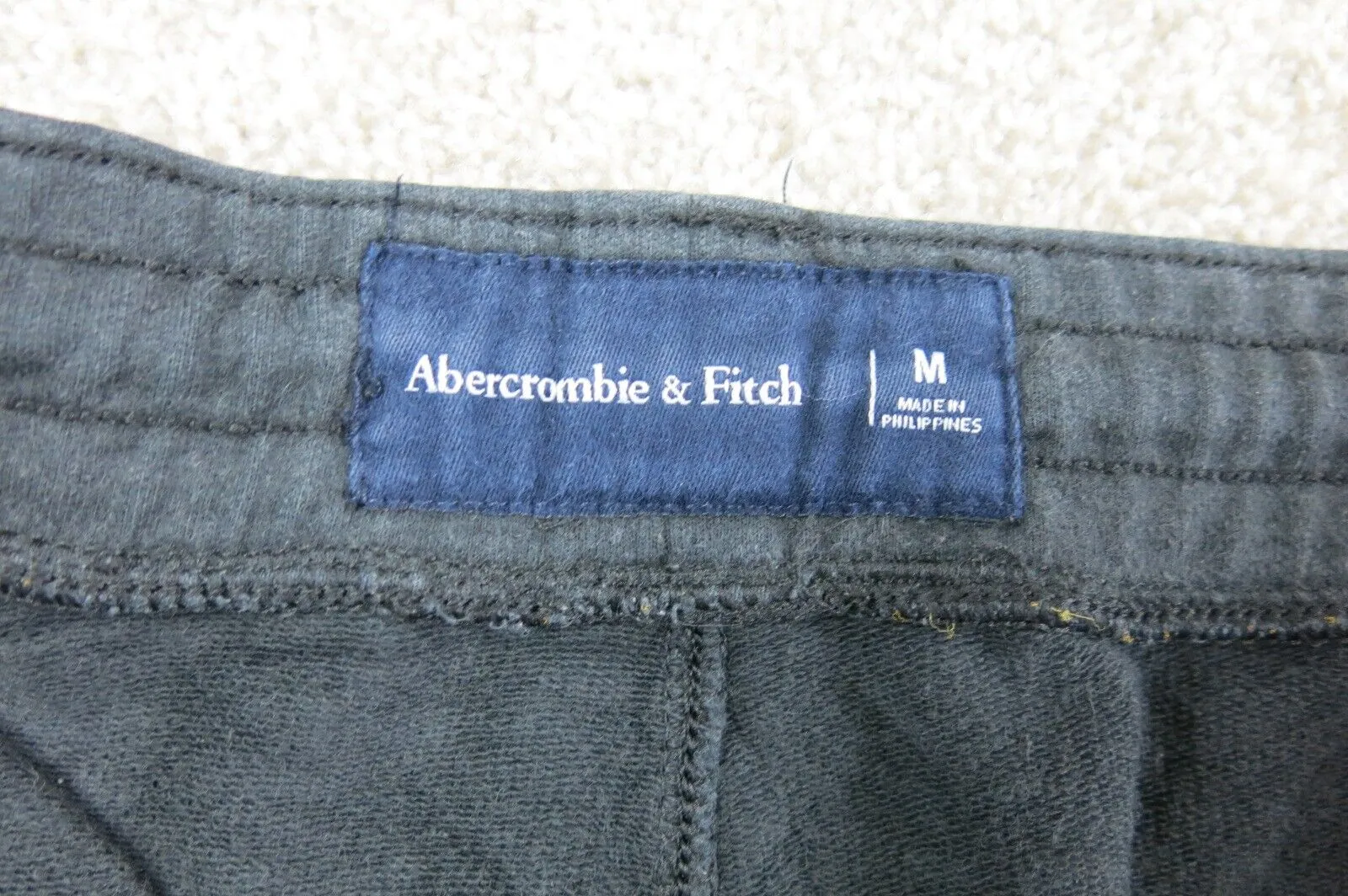 Abercrombie & Fitch Shorts Mens M Black Casual Outdoors Sweat Pants Preppy