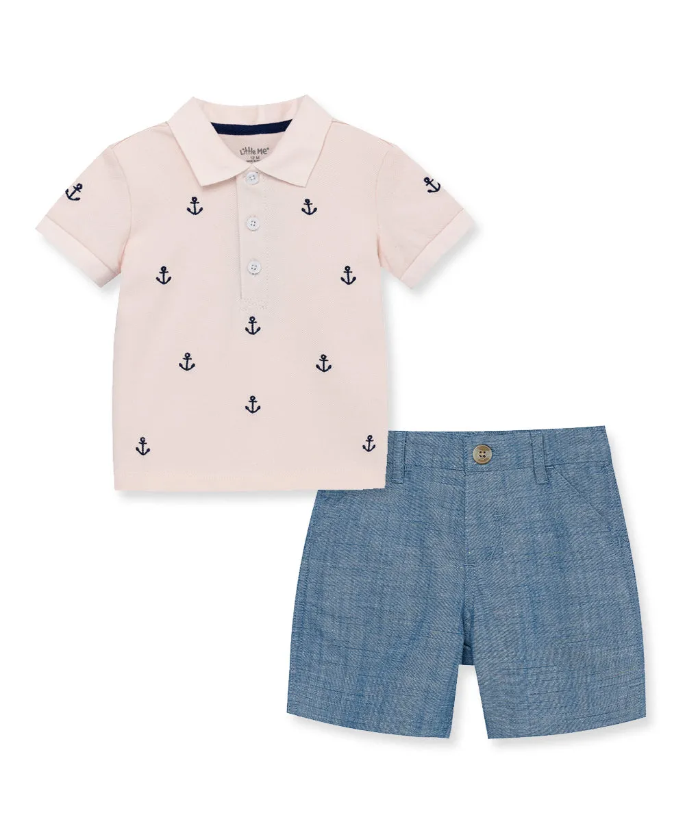 Anchor Polo Short Set