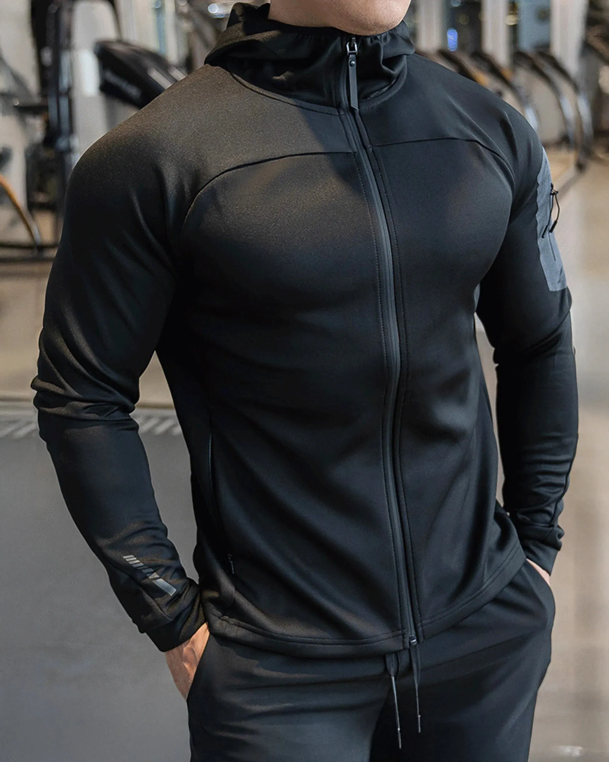 Arm Pocket Performance Hooded Jacket