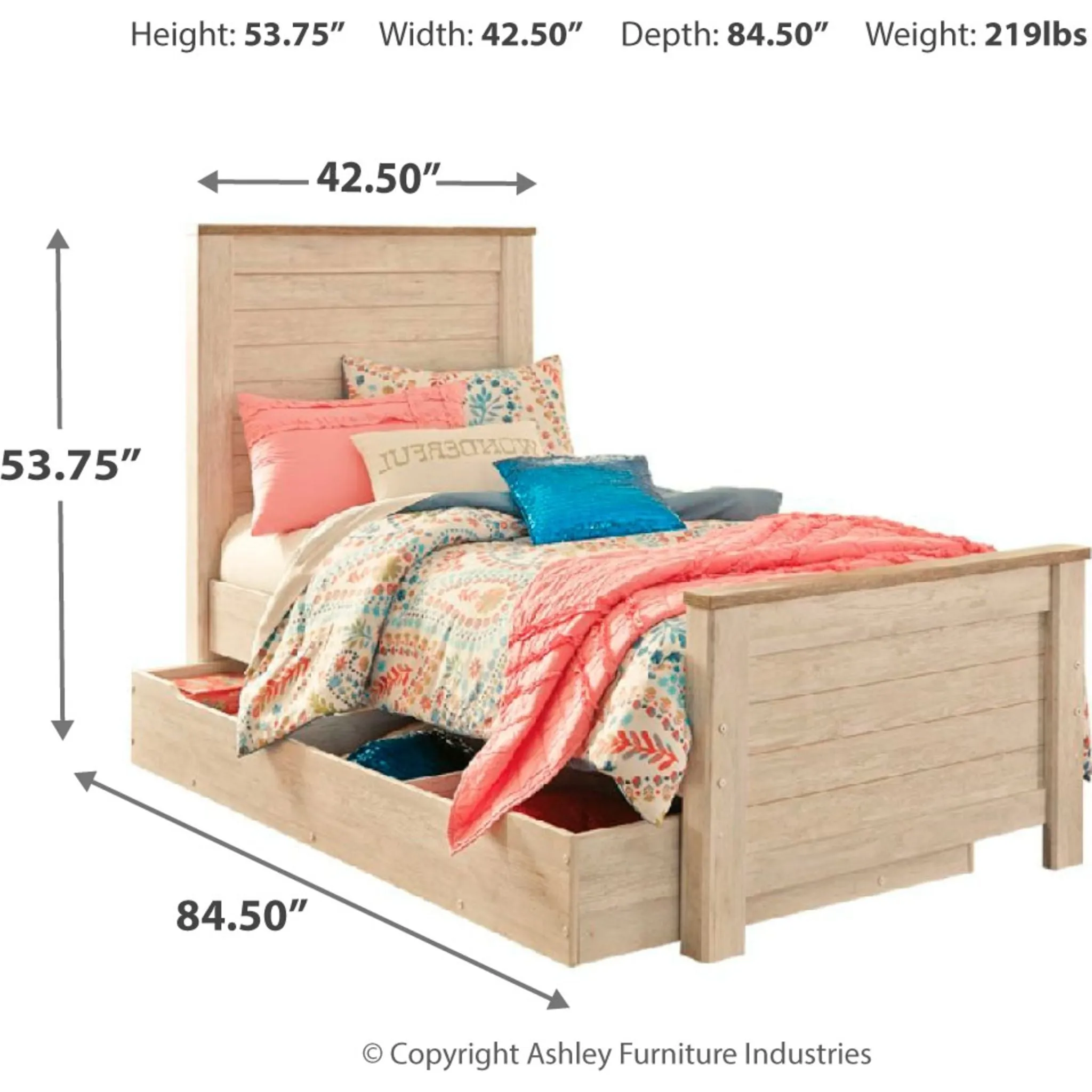 Ashley Trinell Twin Bed