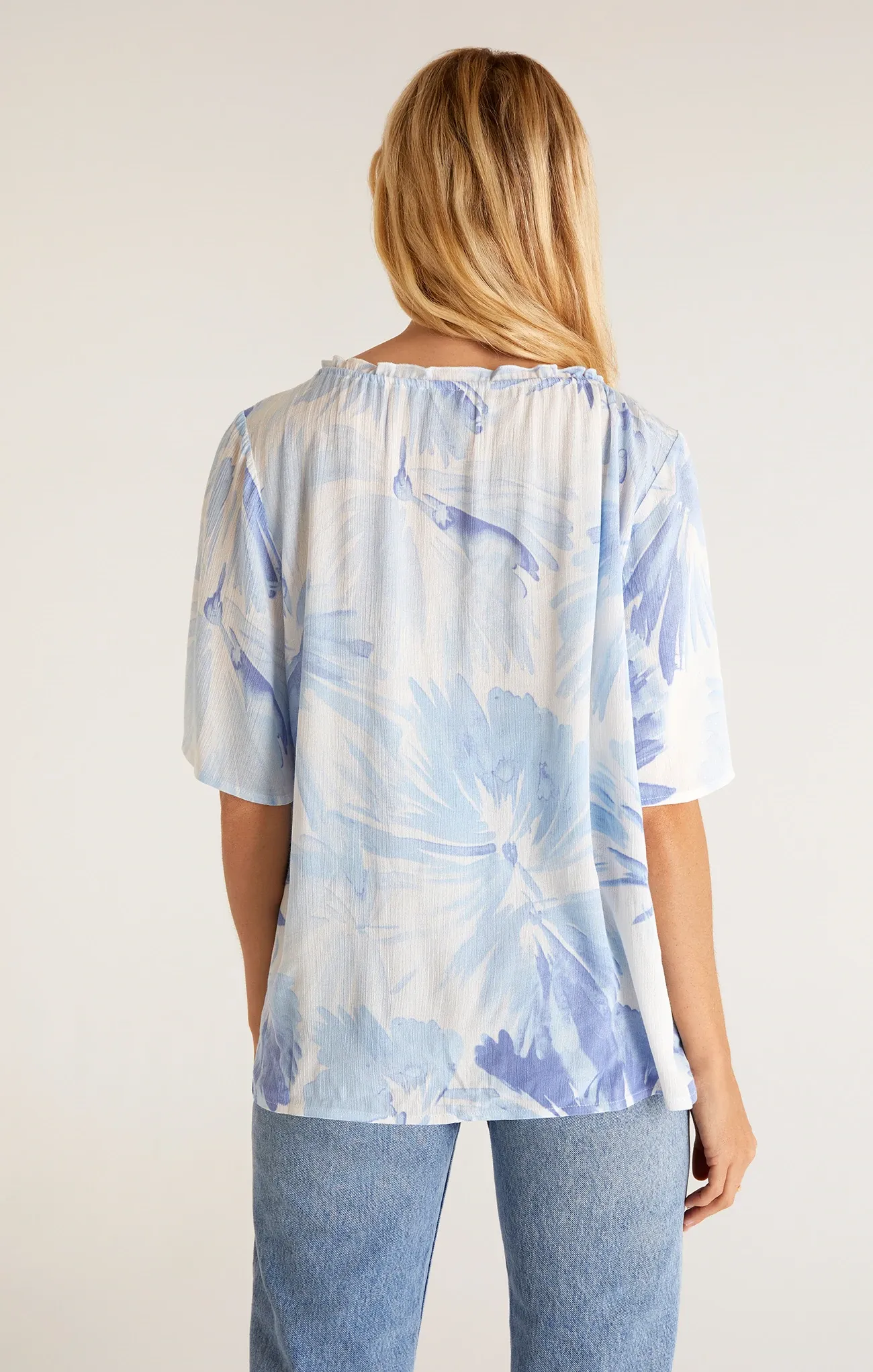 Aylin Watercolor Leaf Top