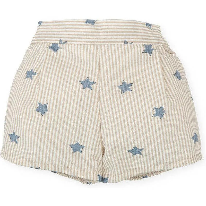 Baby Boys Striped Star Shorts