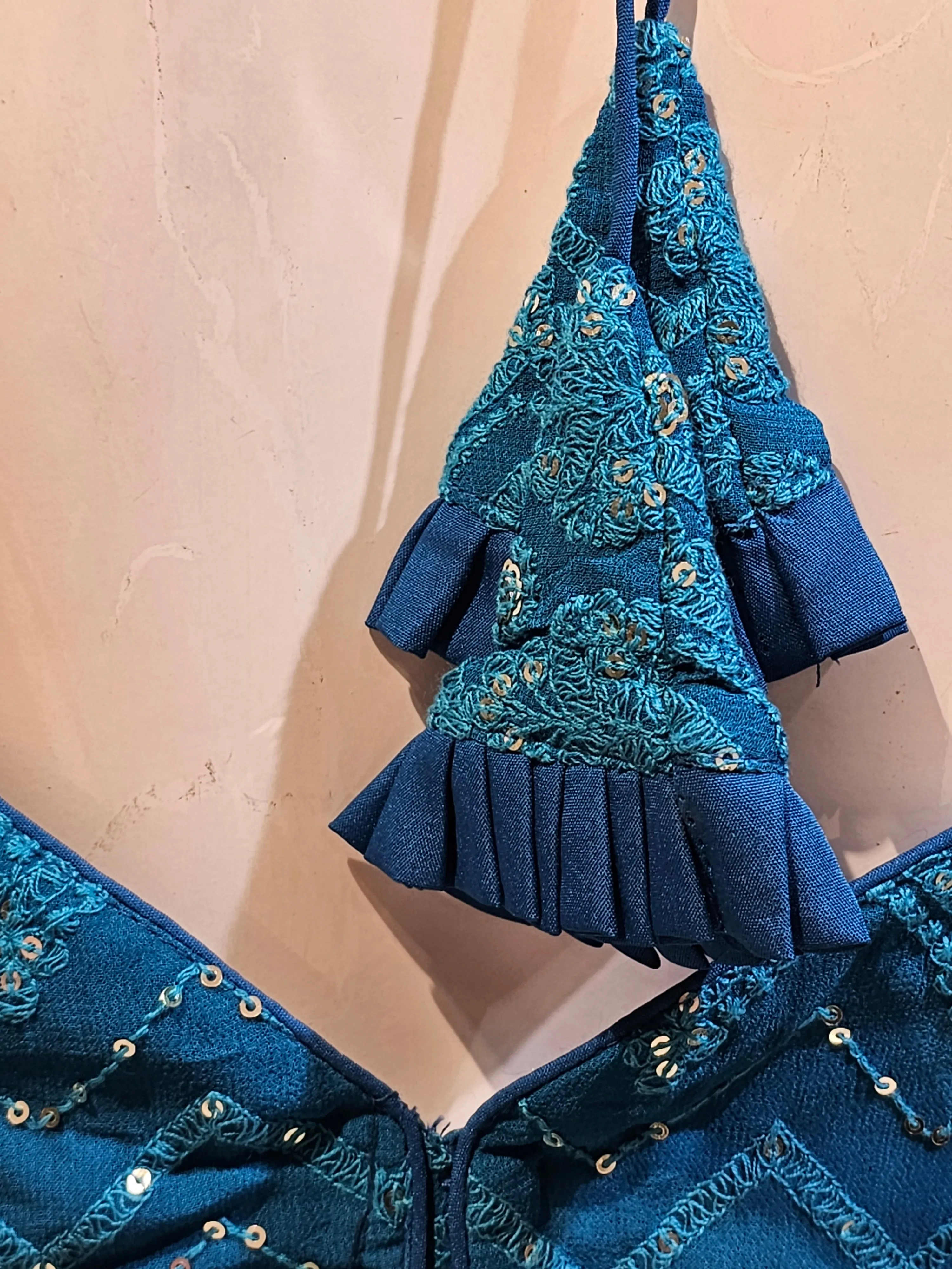 Blue Floral Lehenga Choli