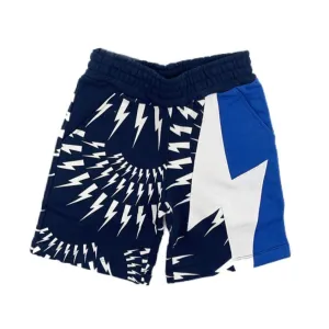 Boys Blue Thunderbolt Jersey Shorts