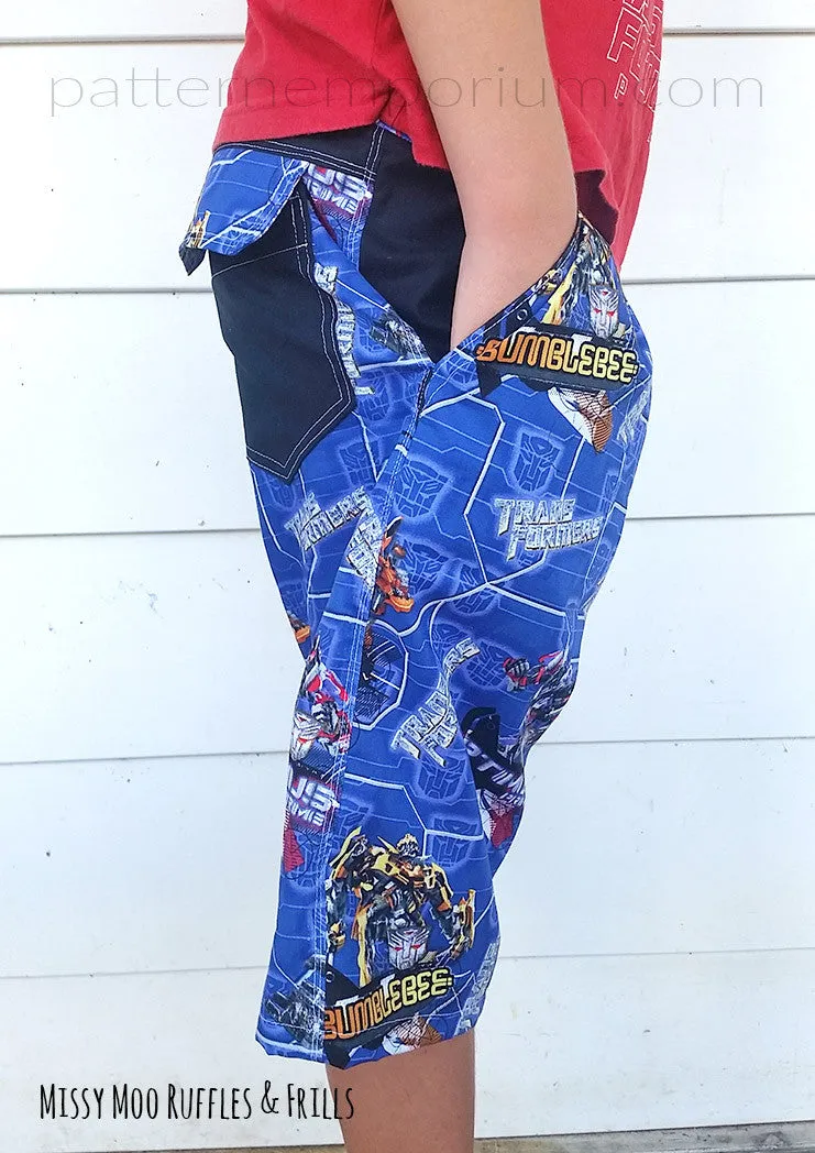 Busy Boys | Shorts Sewing Pattern