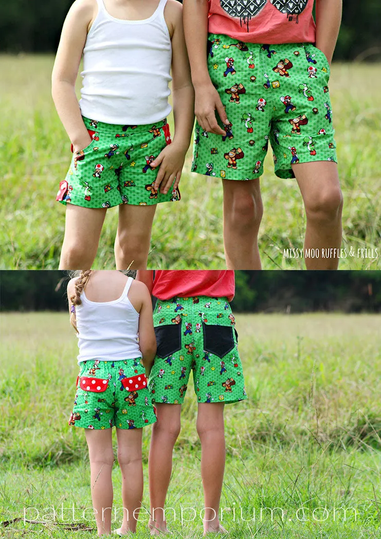 Busy Boys | Shorts Sewing Pattern