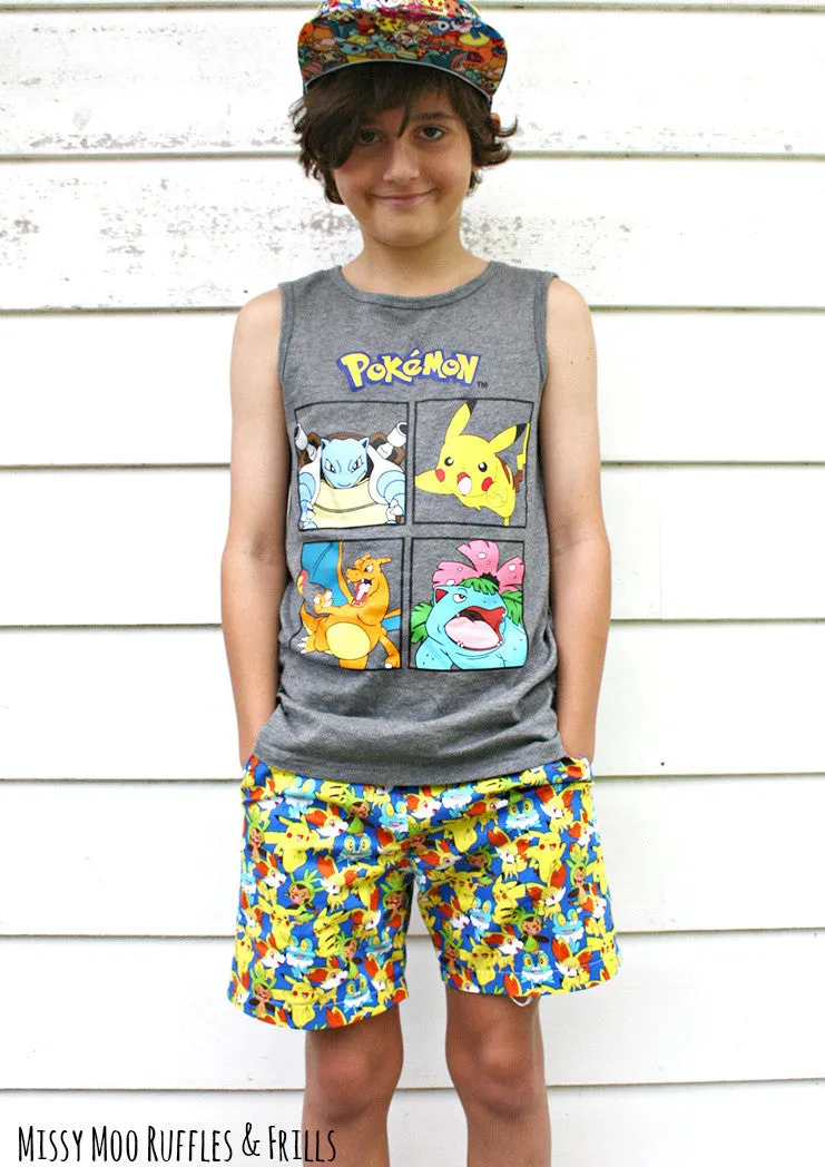 Busy Boys | Shorts Sewing Pattern