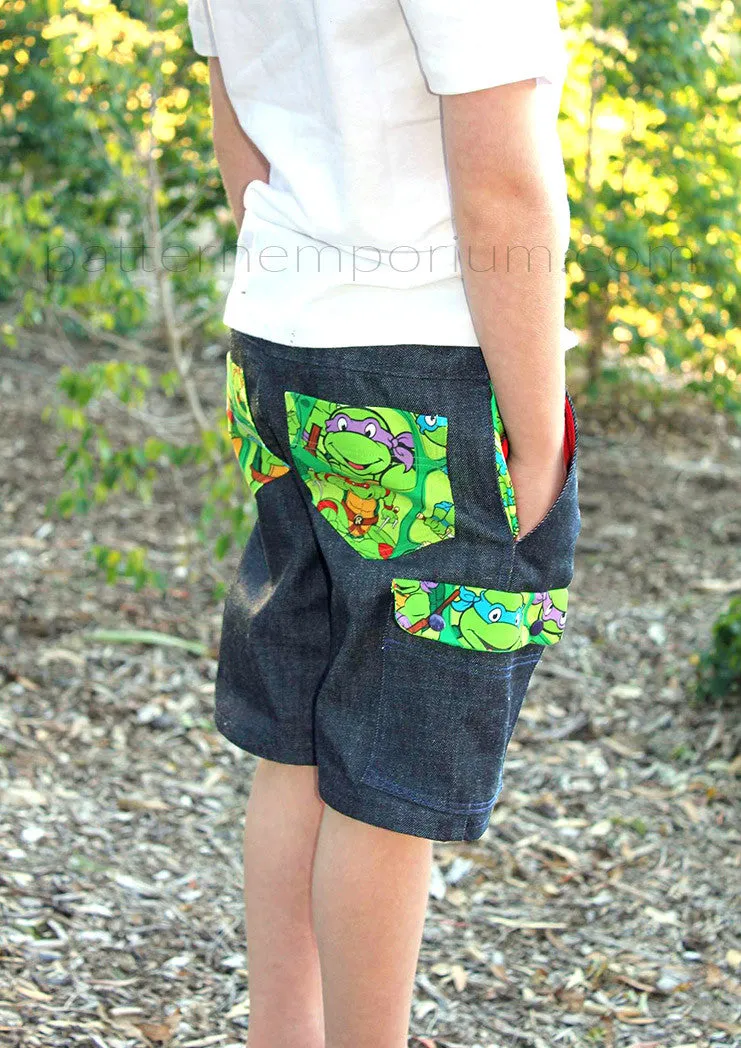 Busy Boys | Shorts Sewing Pattern