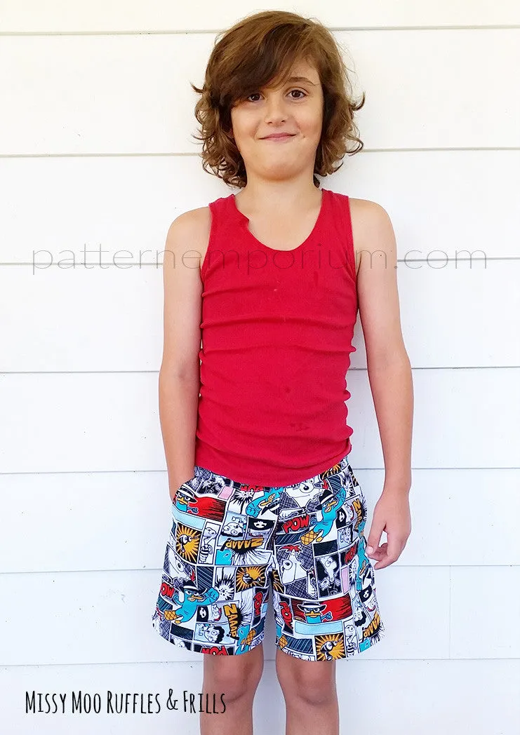 Busy Boys | Shorts Sewing Pattern