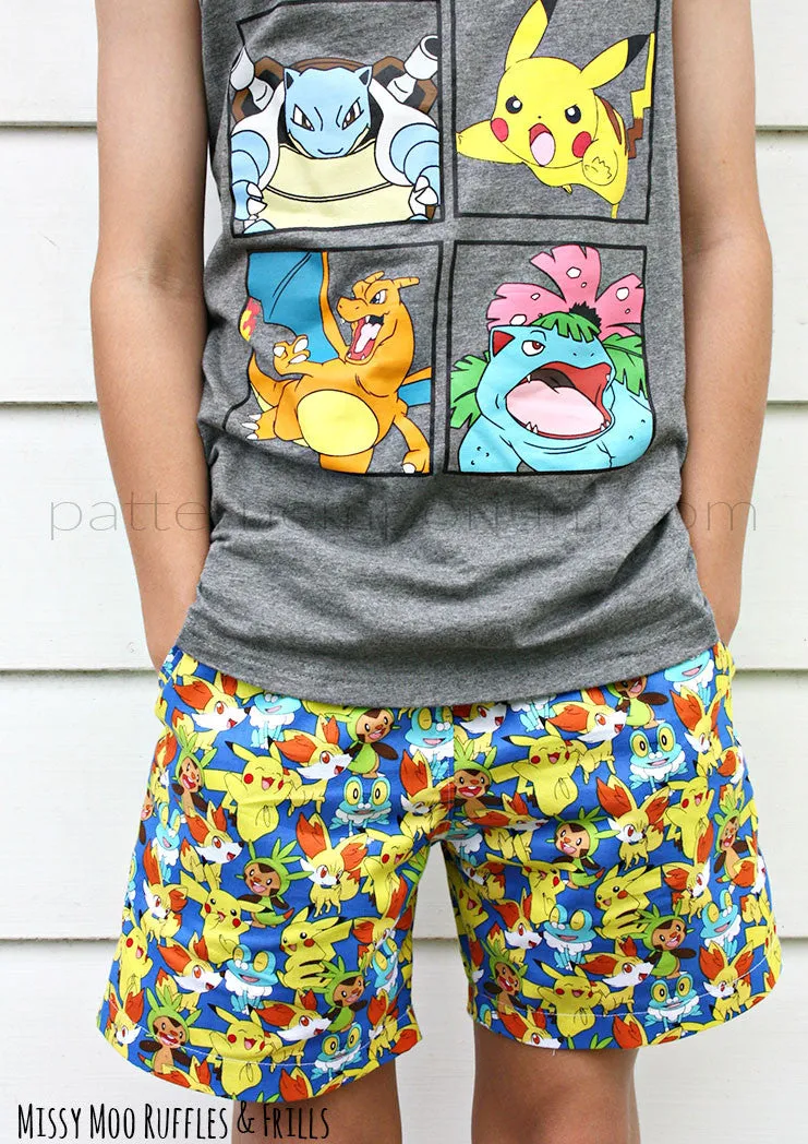 Busy Boys | Shorts Sewing Pattern