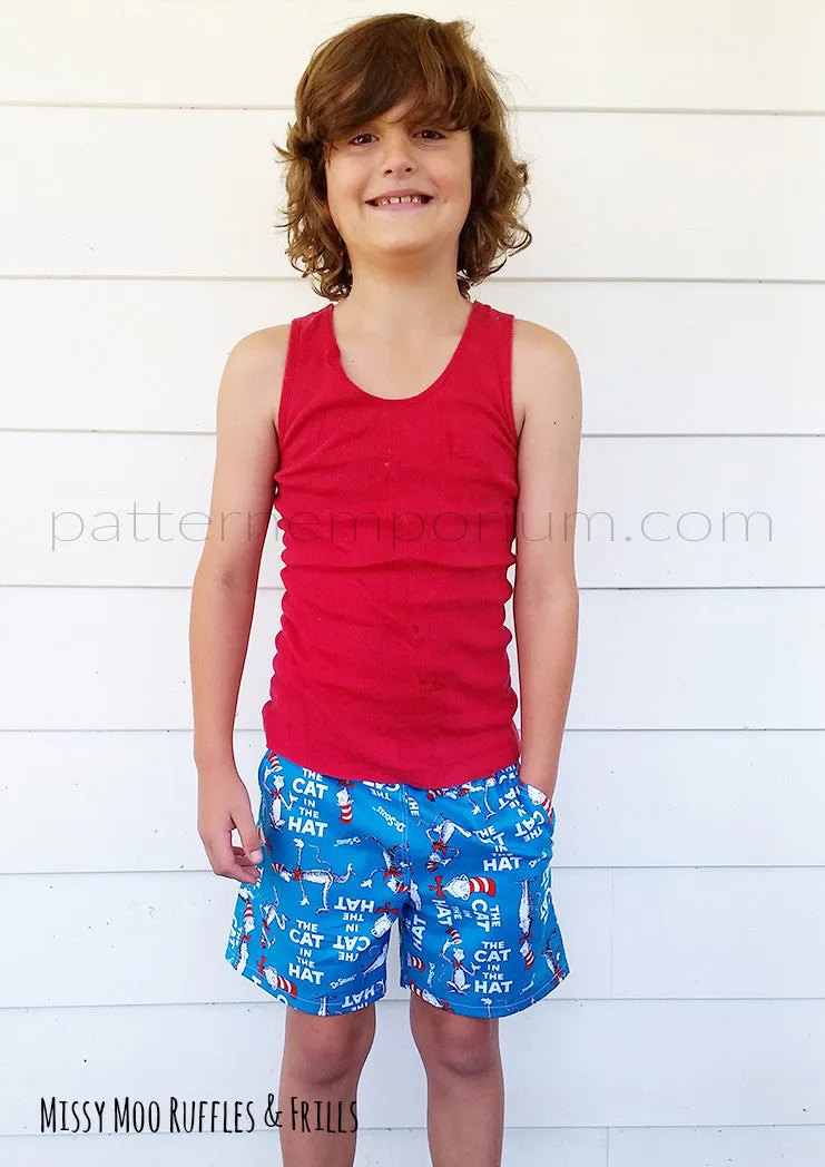 Busy Boys | Shorts Sewing Pattern