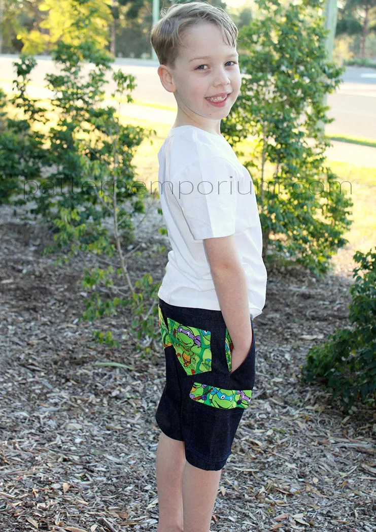 Busy Boys | Shorts Sewing Pattern