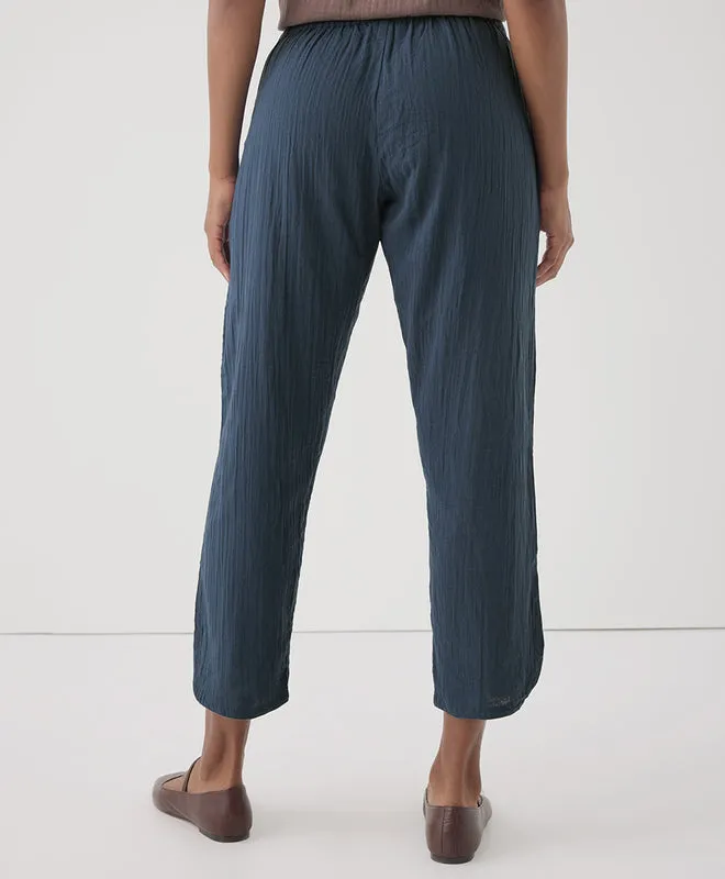 Coastal Double Gauze Tapered Pull-On Pant