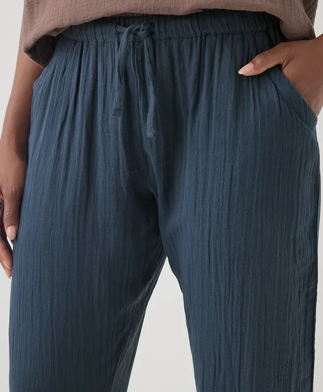 Coastal Double Gauze Tapered Pull-On Pant