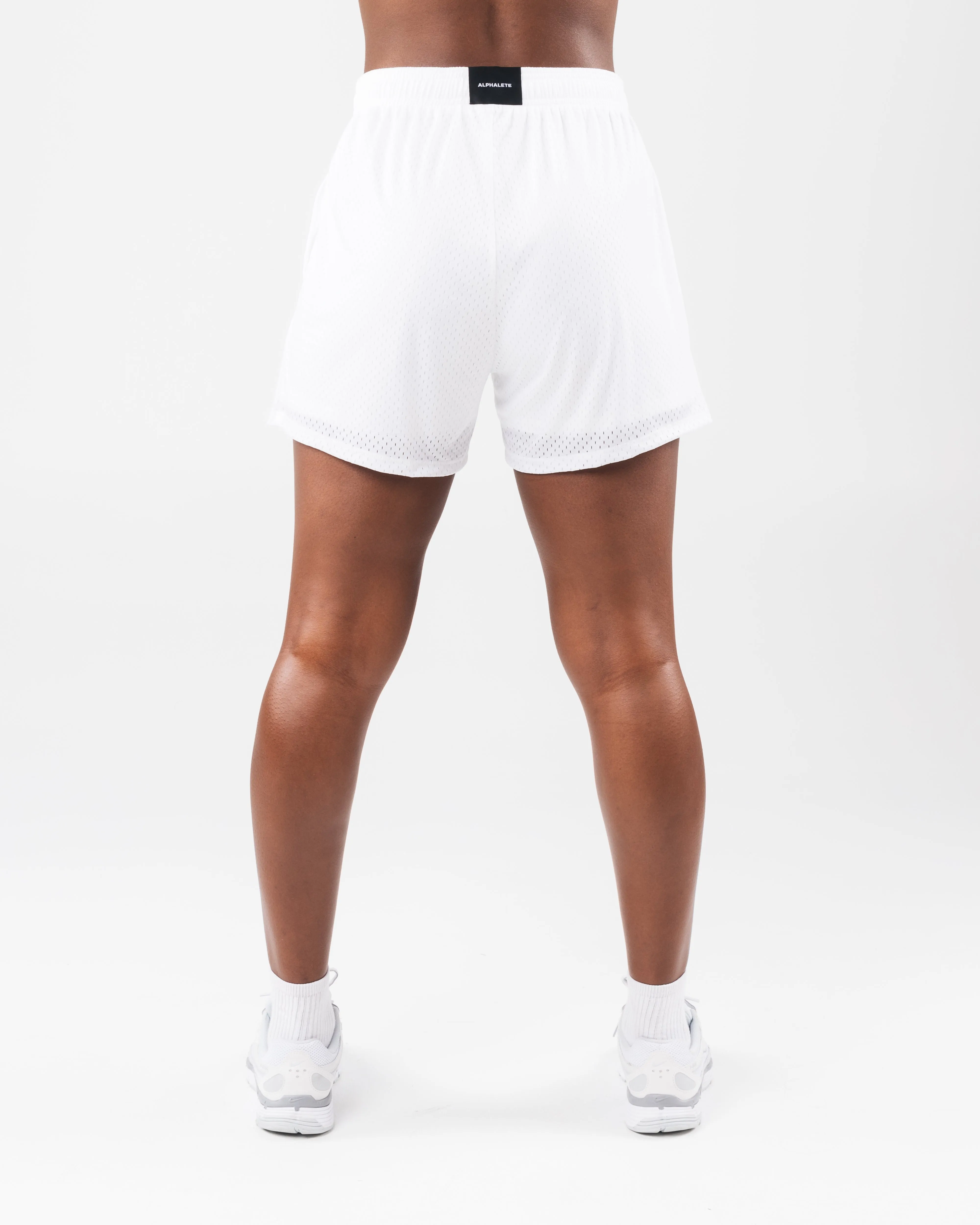 Essential Mesh Short - White