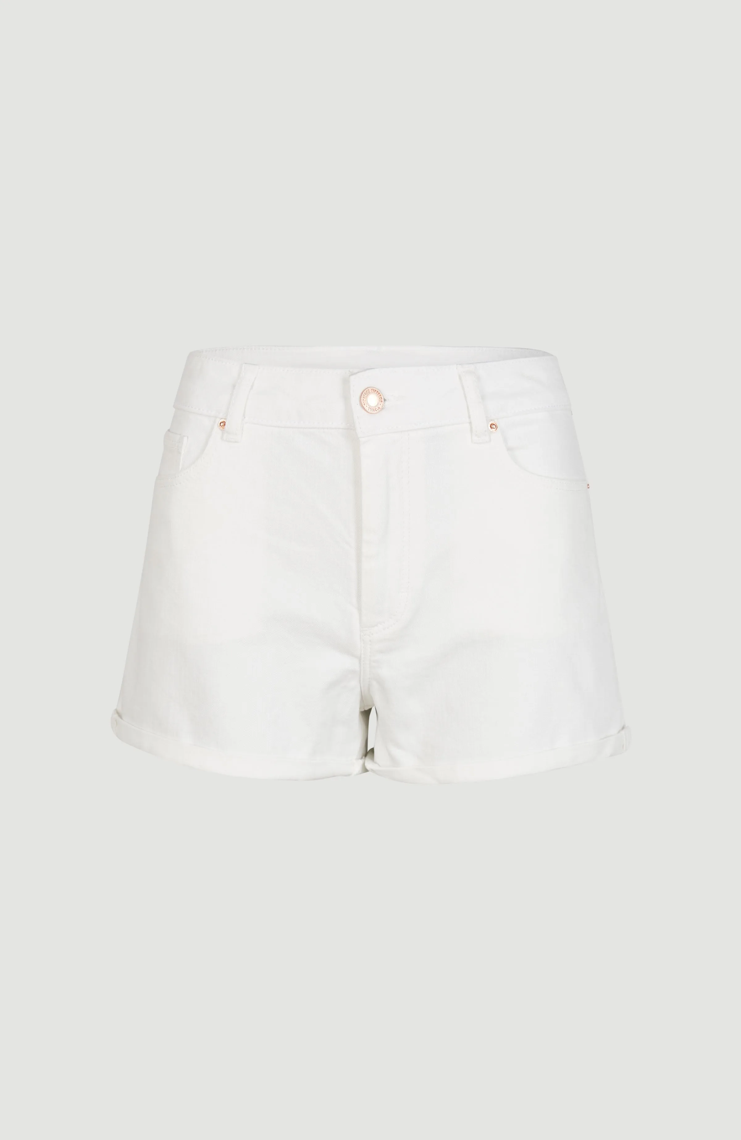 Essential Stretch Mid-Waist Shorts | Snow White