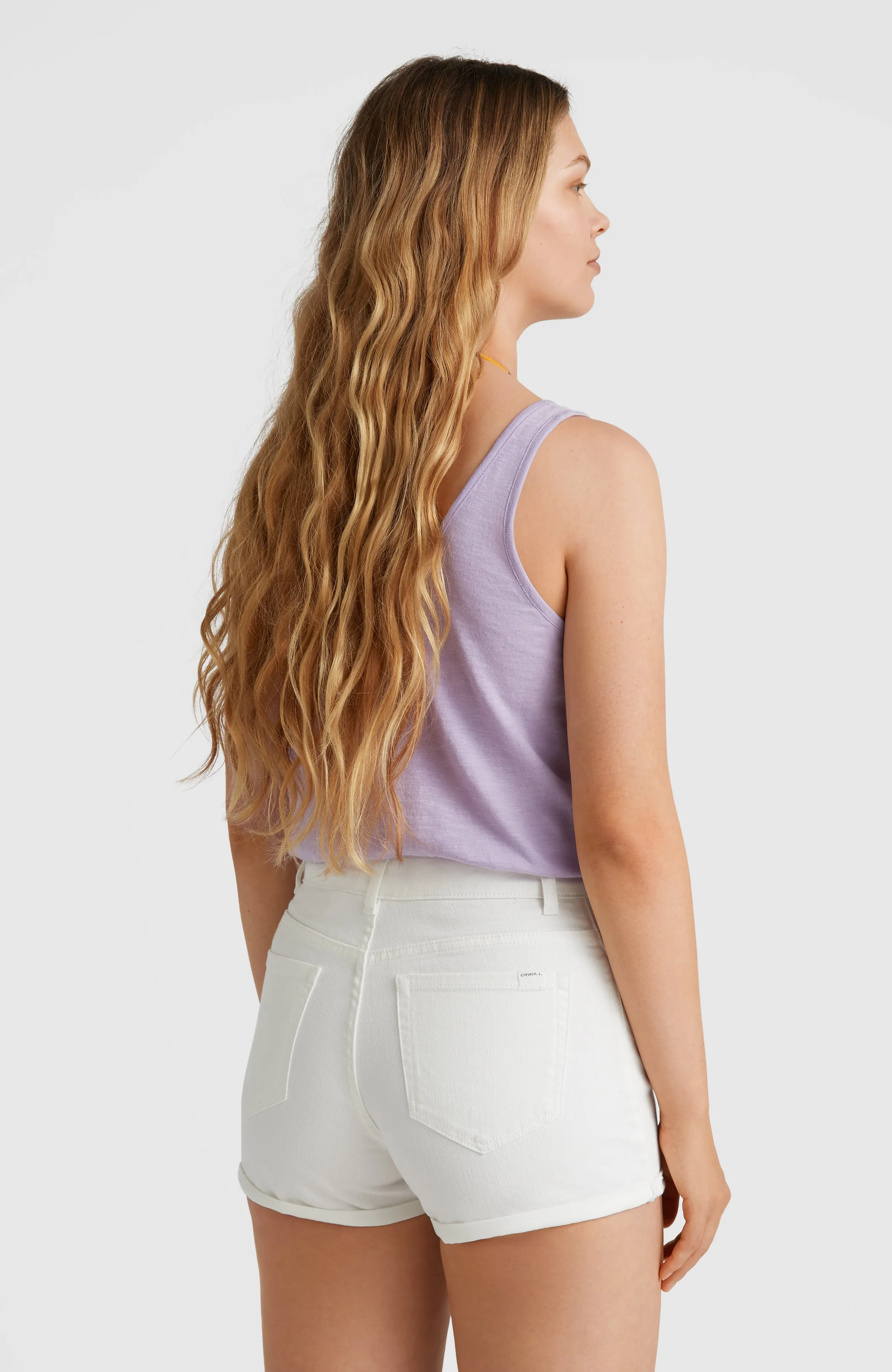 Essential Stretch Mid-Waist Shorts | Snow White