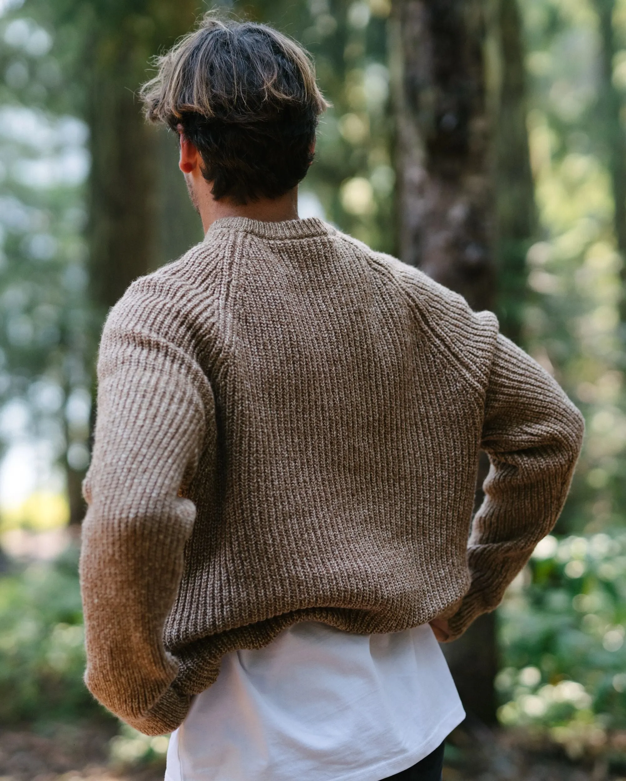 Fog Recycled Knitted Jumper - Stone