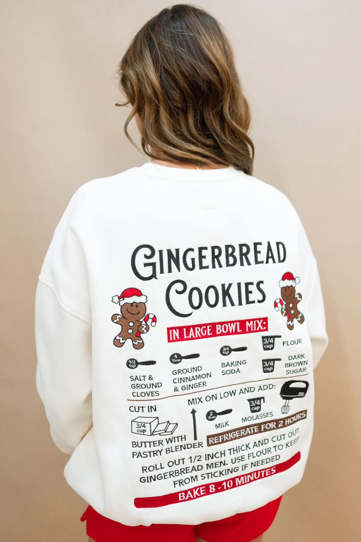 Gingerbread Recipe Sweatshirt