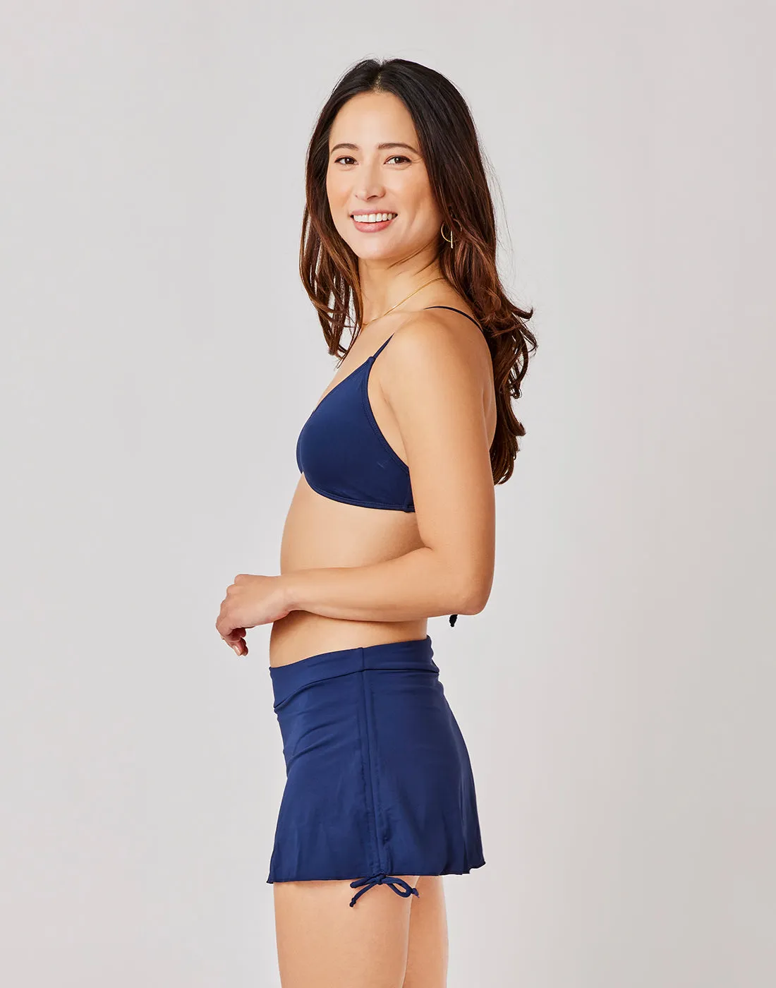 Hoku Swim Skirt: Navy