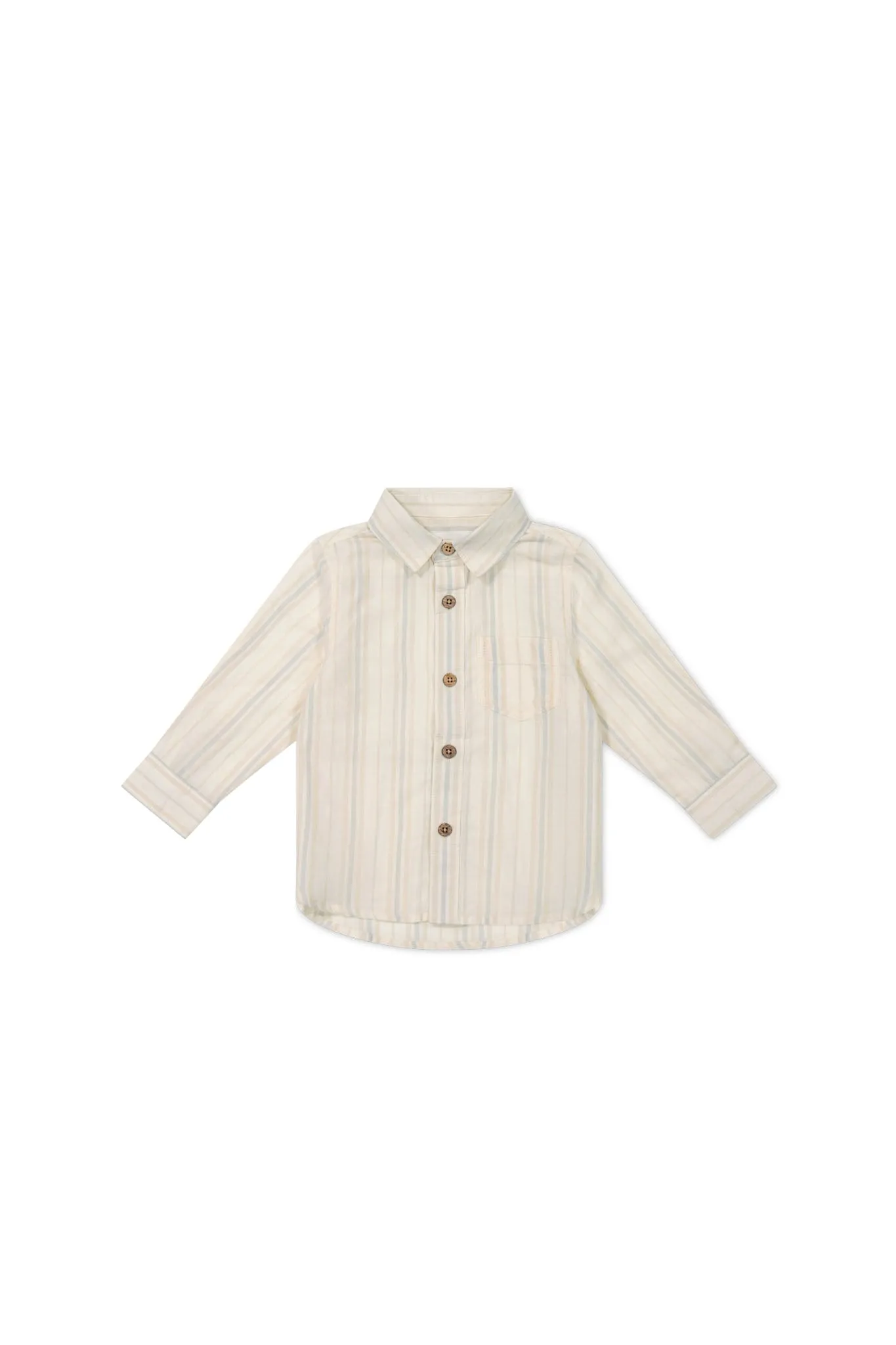 Isaiah Shirt - Coastal Stripe Cloud