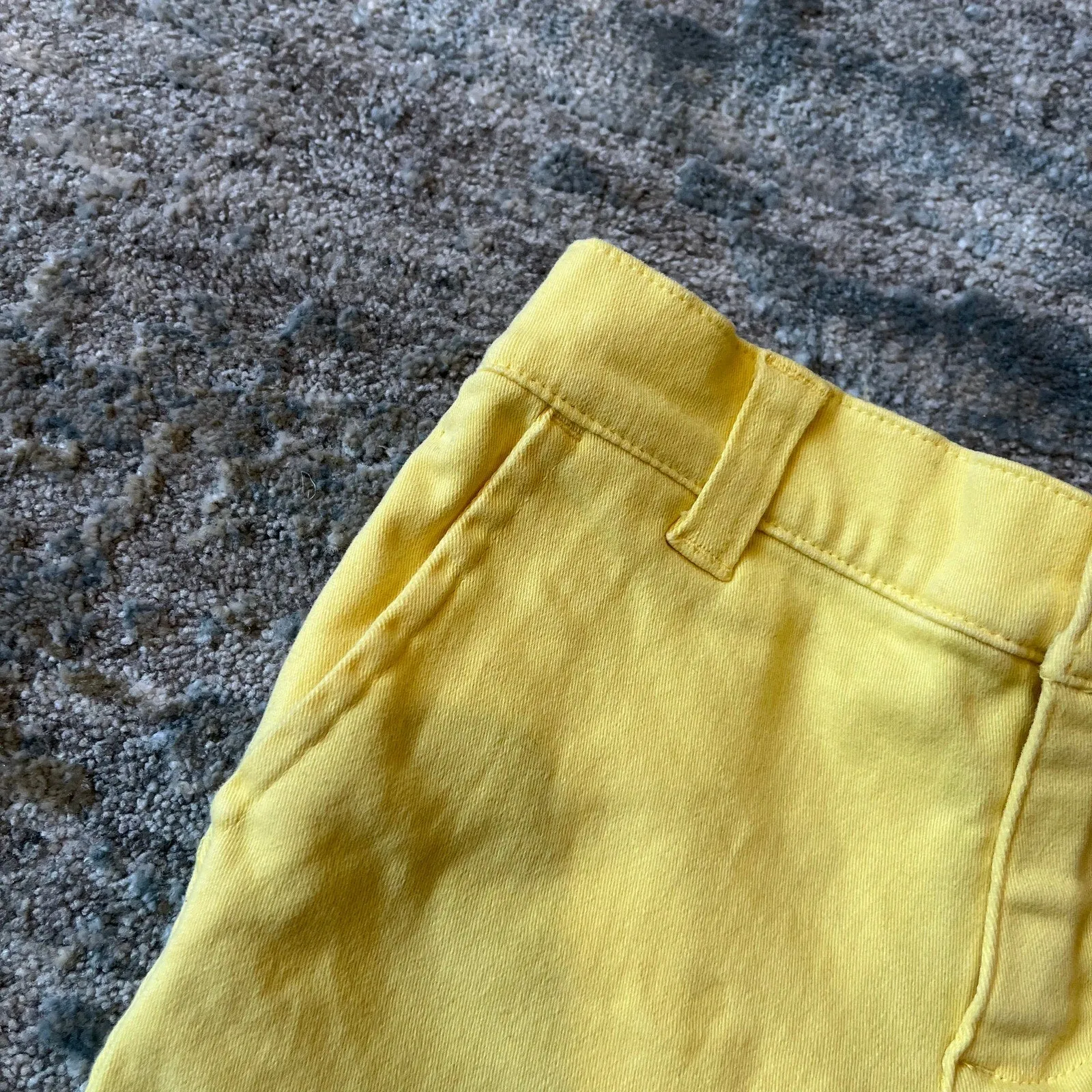 Janie and Jack Yellow Oxford Shorts 12-18 Months