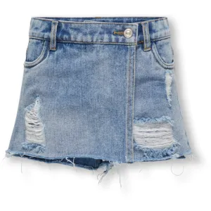 kids ONLY Light Blue Denim Texas Wrap Denim Skort