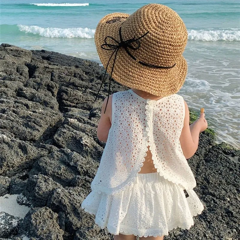 Lace Sleeveless Cotton Top and Skort