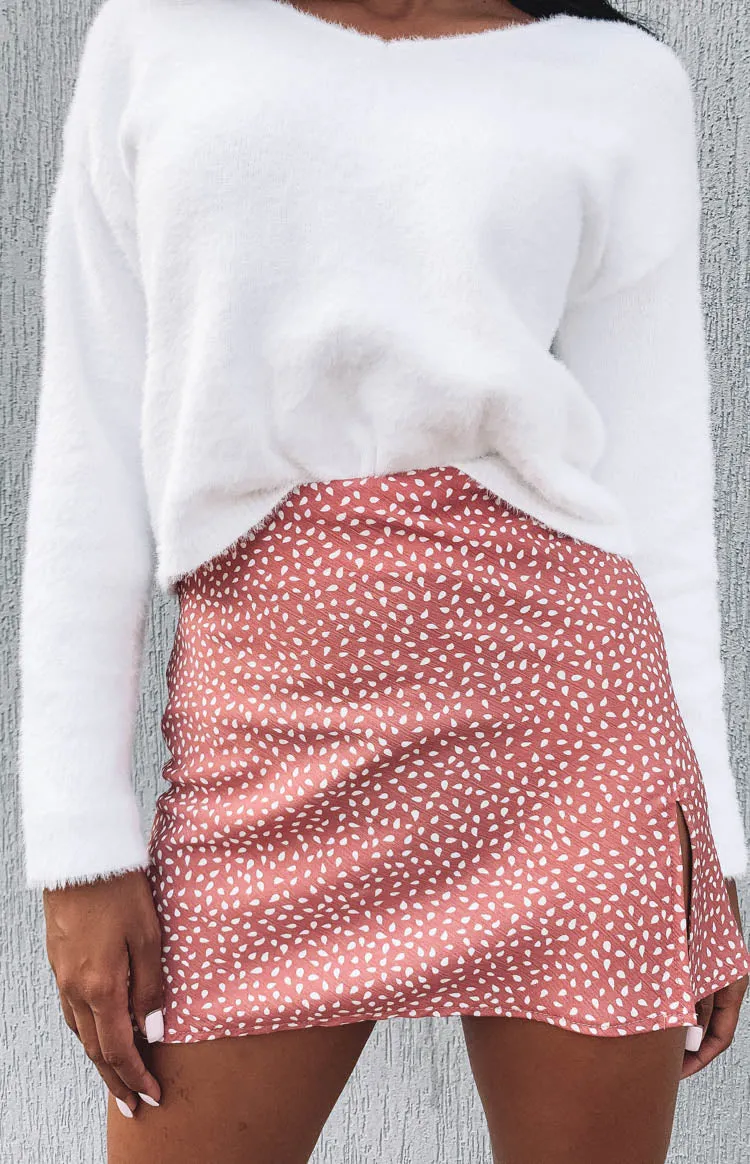 Laura Skirt Blush Print