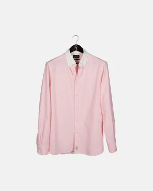 'Le Original' Pink Contrast Collar Oxford Shirt