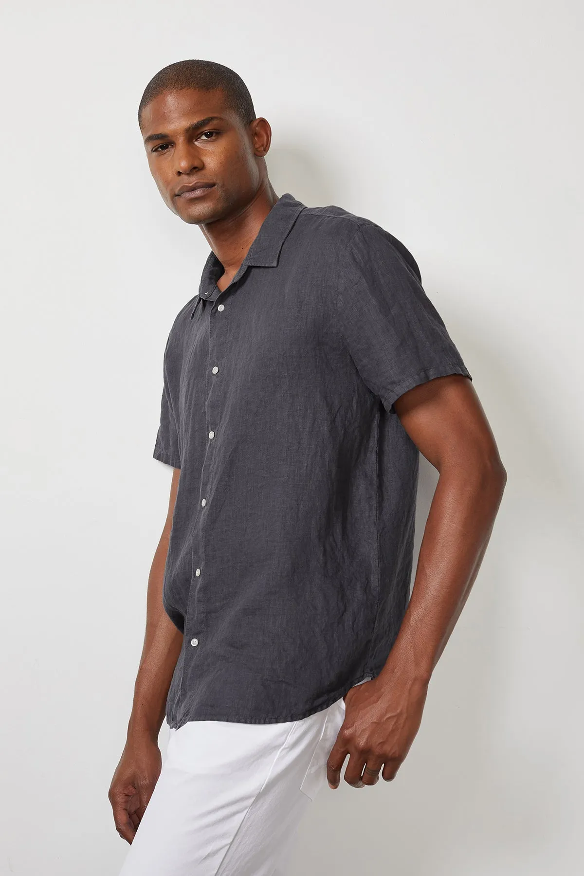 MACKIE LINEN BUTTON-UP SHIRT