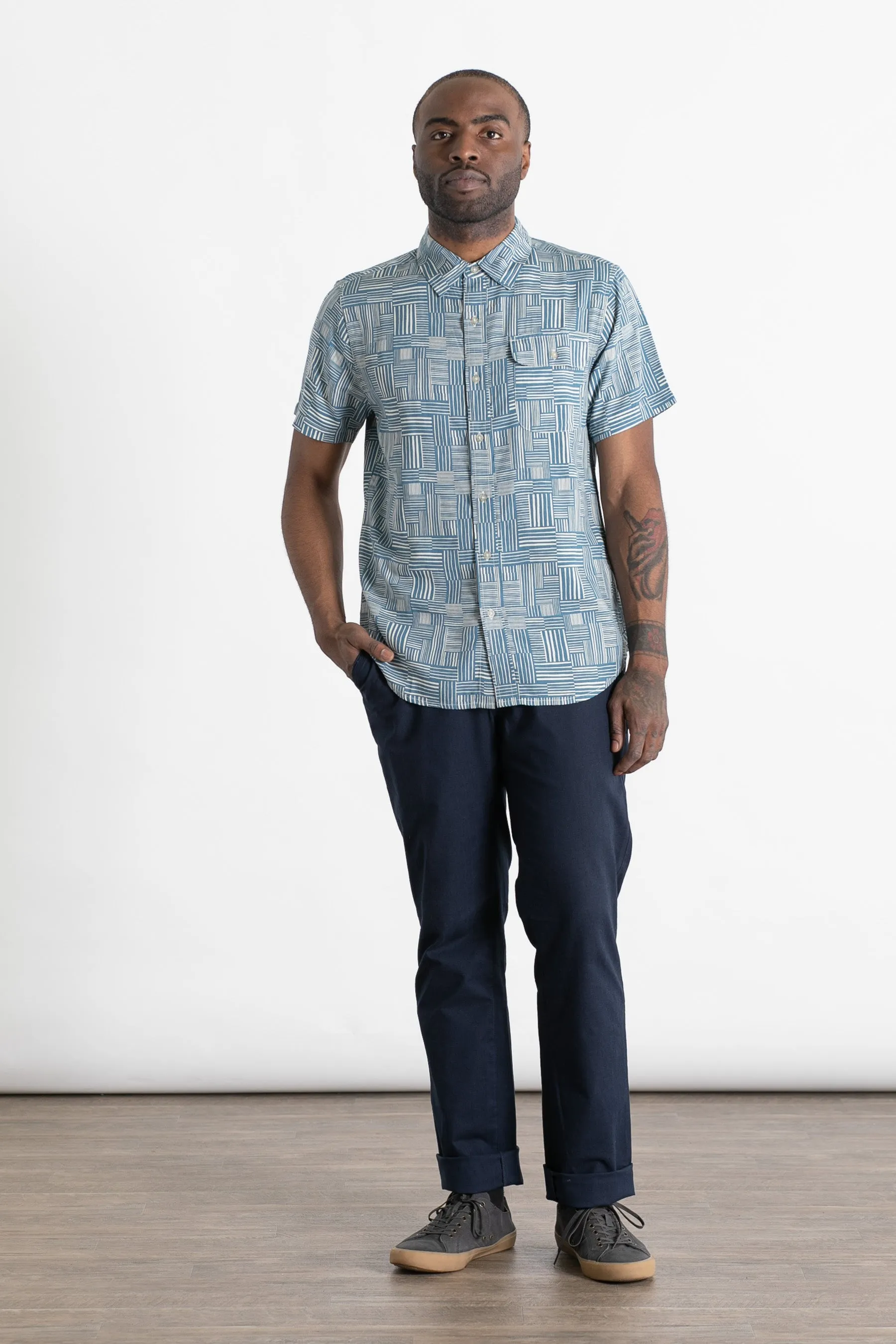 Marten Shirt / Patchwork Print