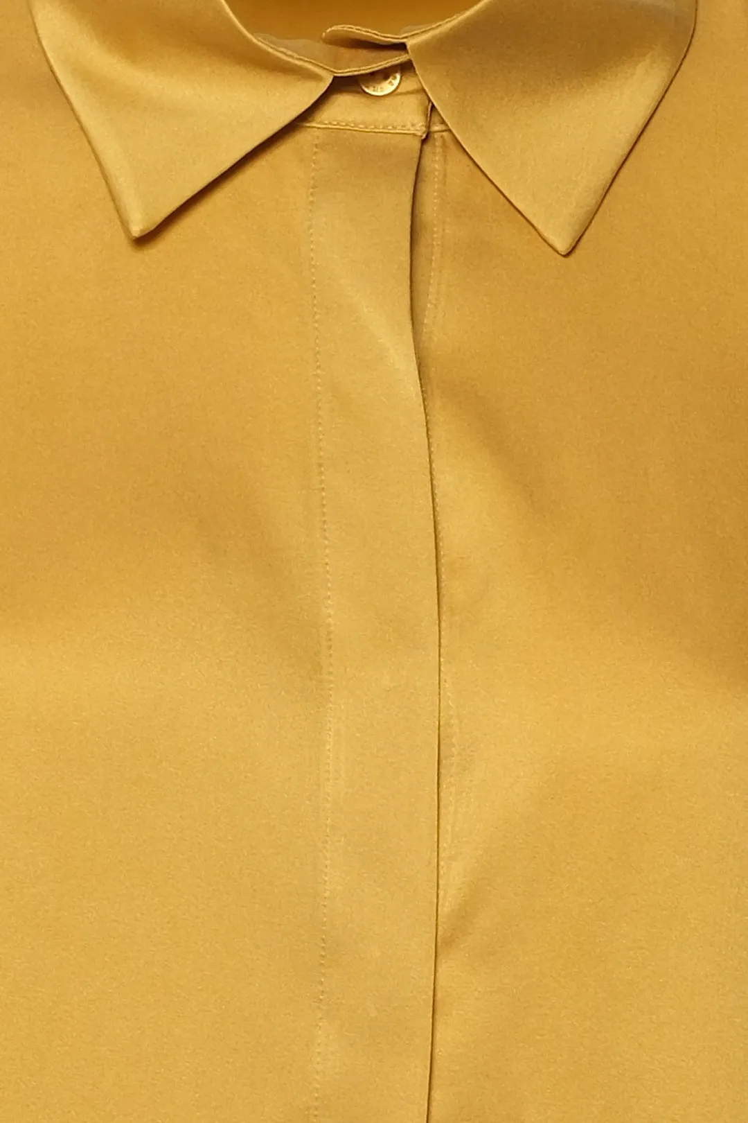 Mustard Pure Silk Audrey Women's Shirt