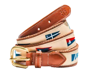 Nautical Pennant Flag Ribbon Belt