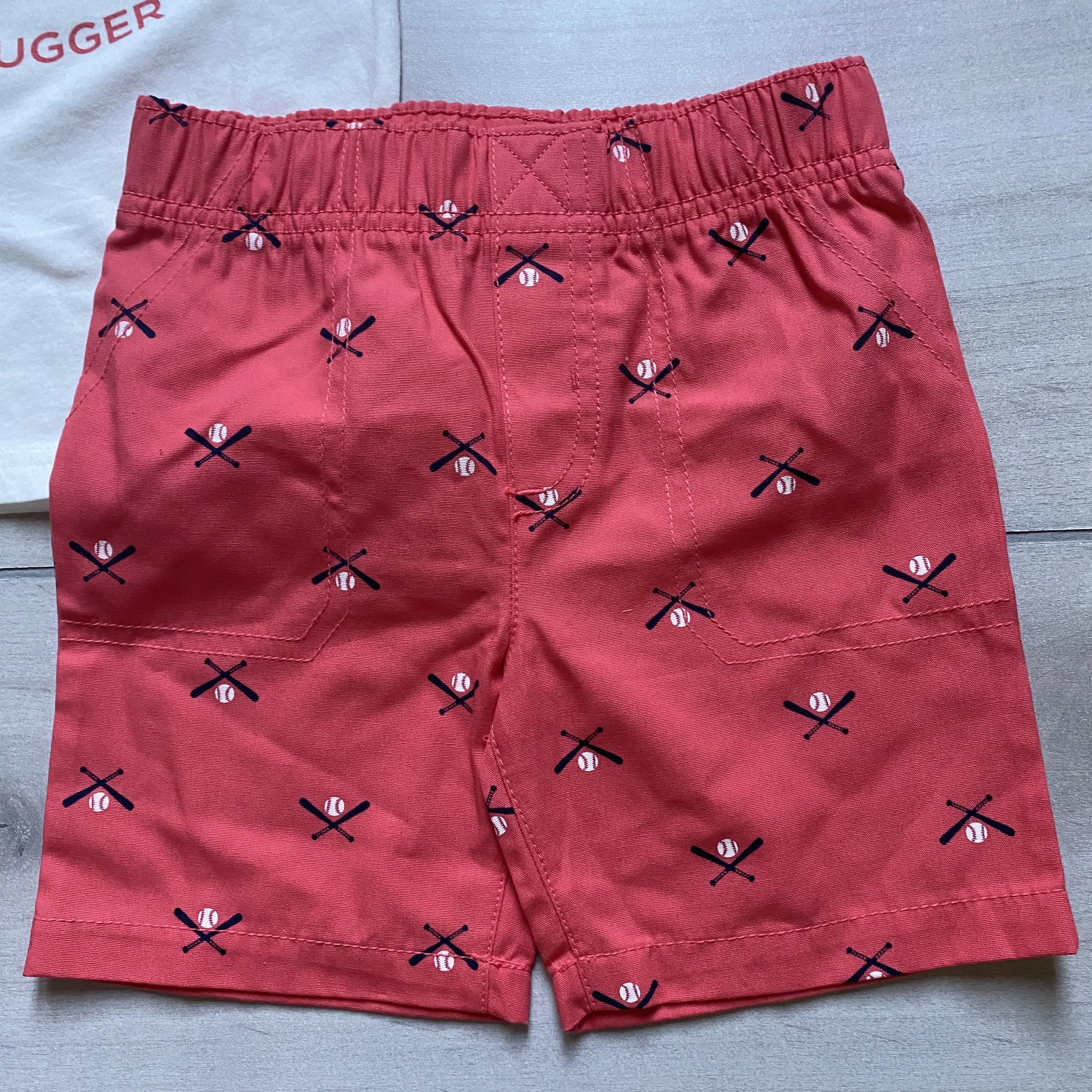 NEW Carter's Daddy's Slugger Baseball Short Set