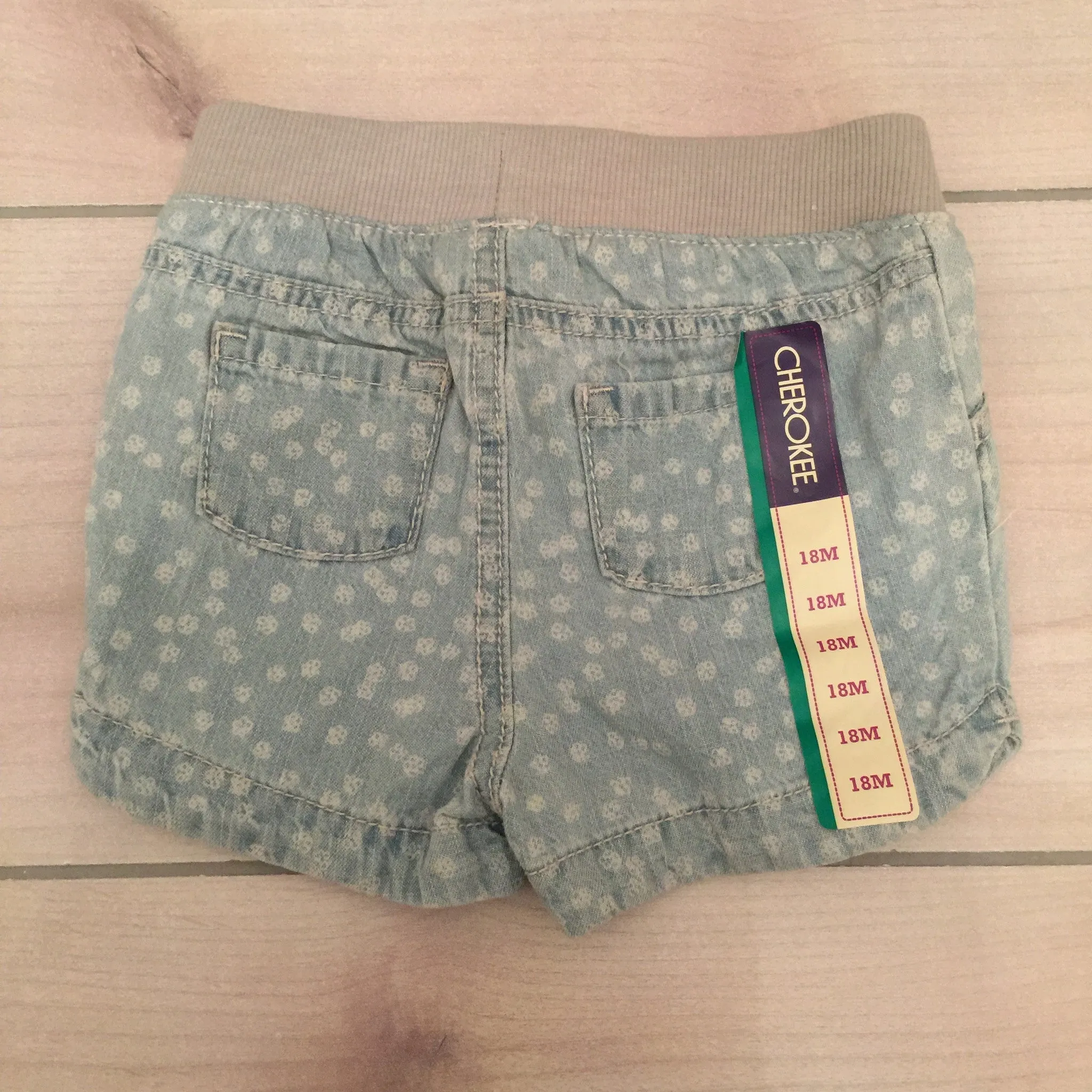 NEW Cherokee Blue Polka Dot Shorts