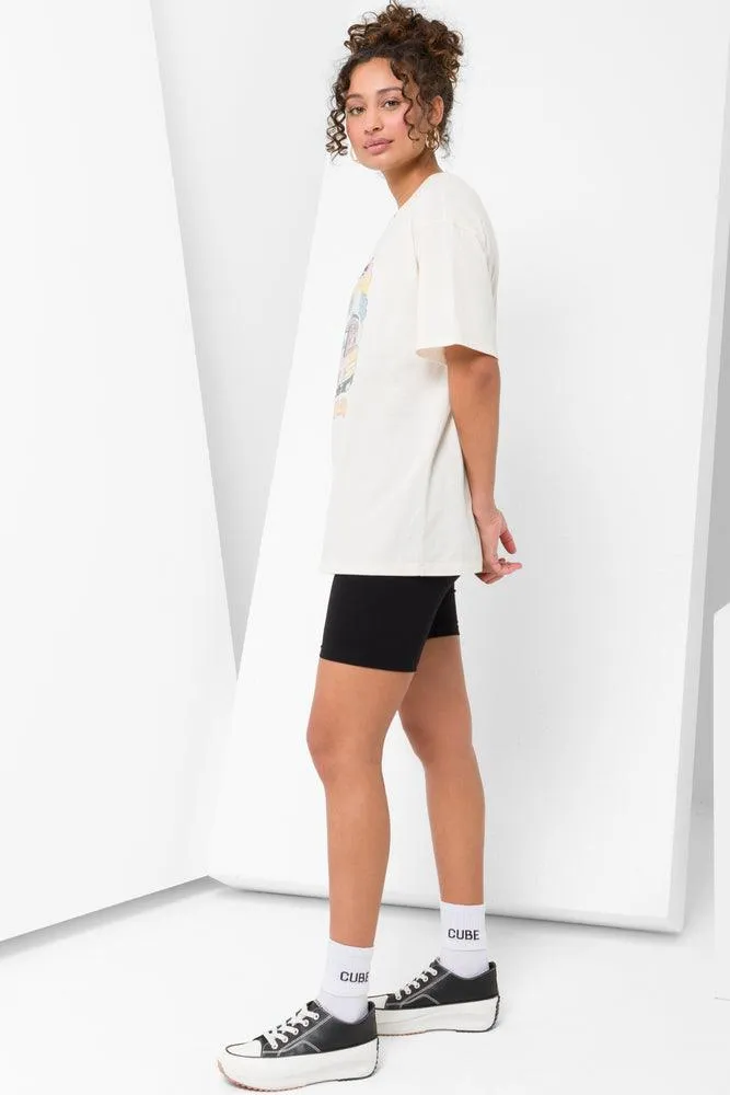 Oversized Short Sleeve T-Shirt Natural