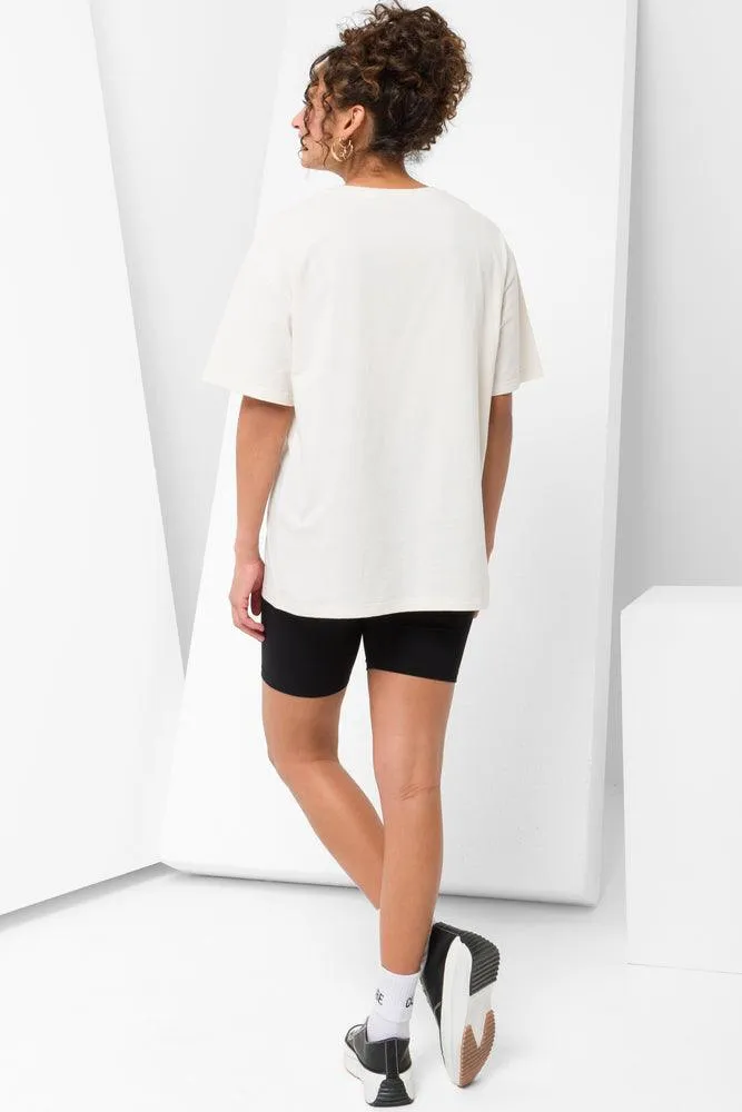 Oversized Short Sleeve T-Shirt Natural