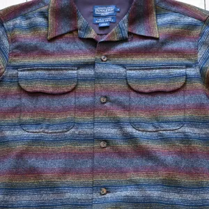 Pendleton Men's Board Shirt Brown Multi Ombre Stripe