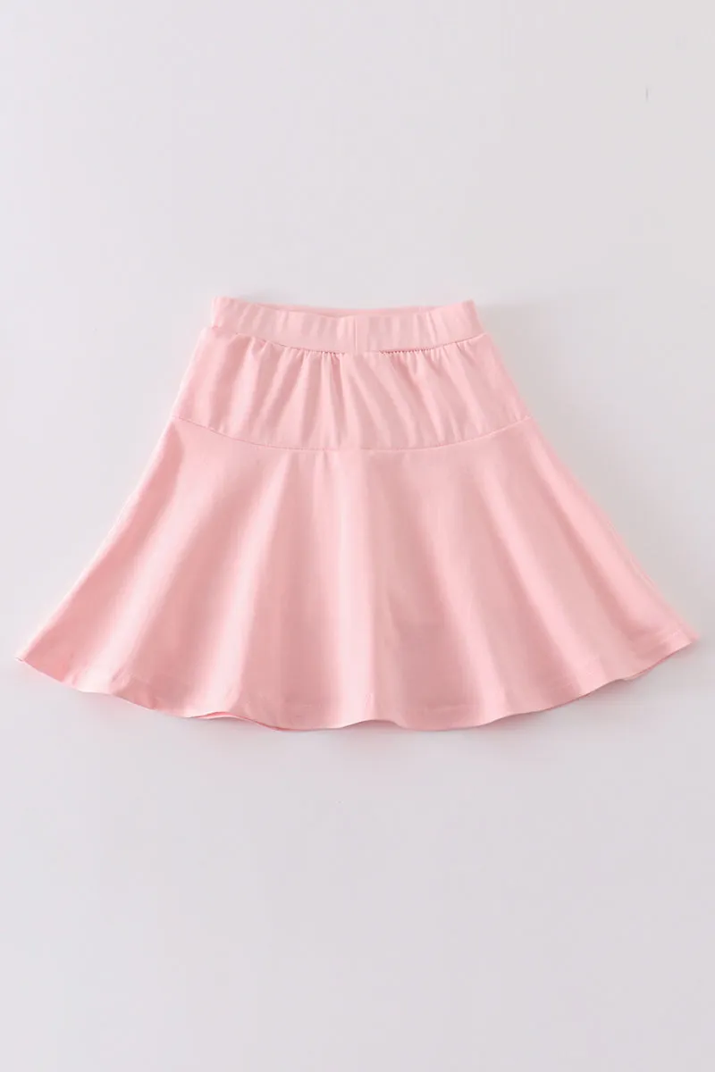 Pink basic skort