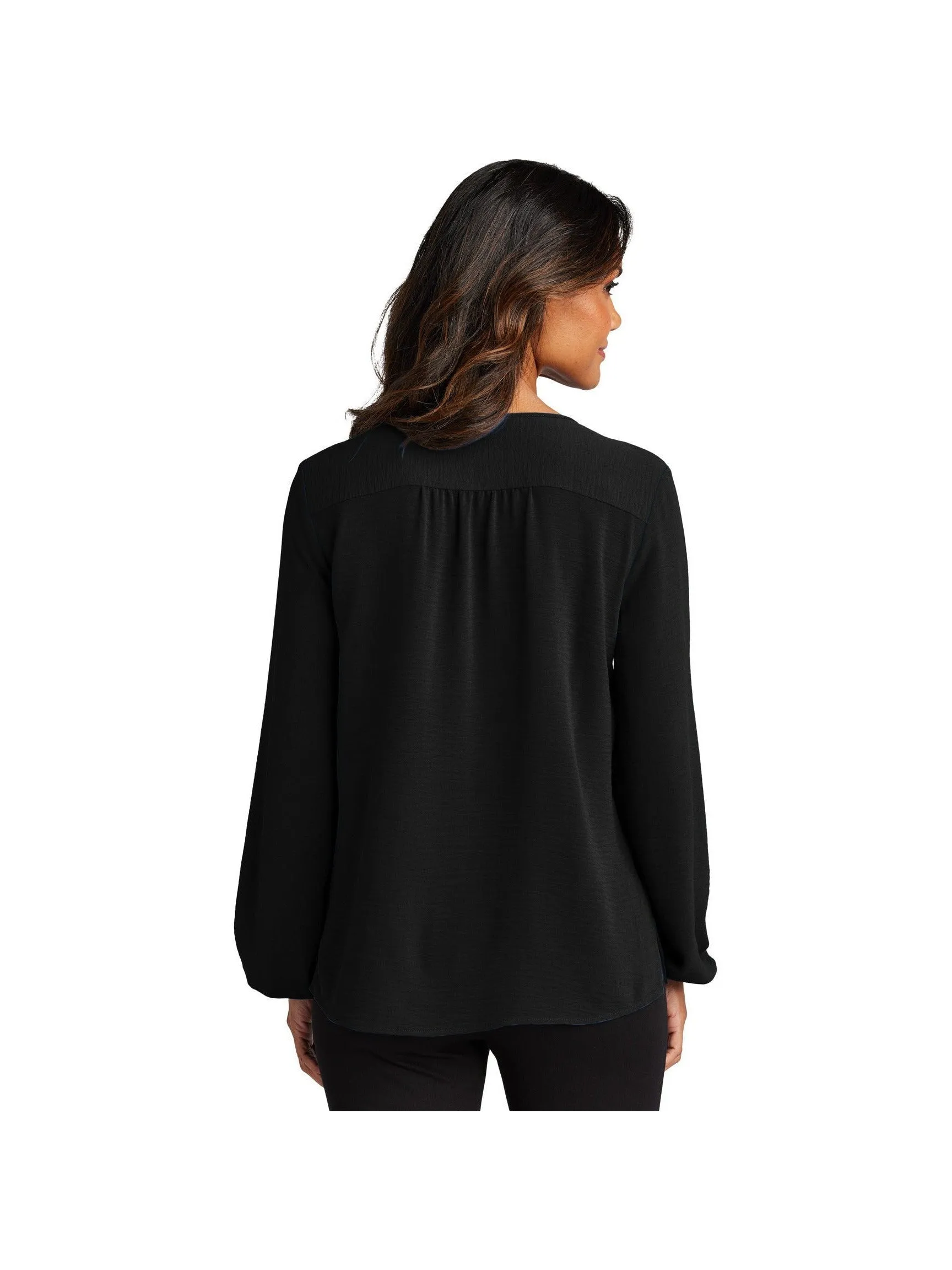 Port Authority Ladies Textured Crepe Blouse