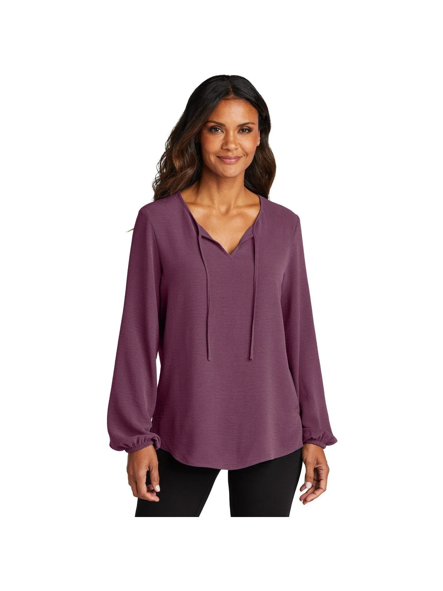 Port Authority Ladies Textured Crepe Blouse