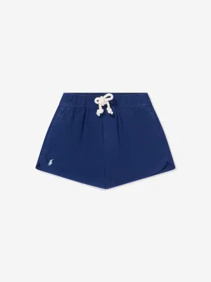 Ralph Lauren Girls Prepster Logo Shorts in Navy