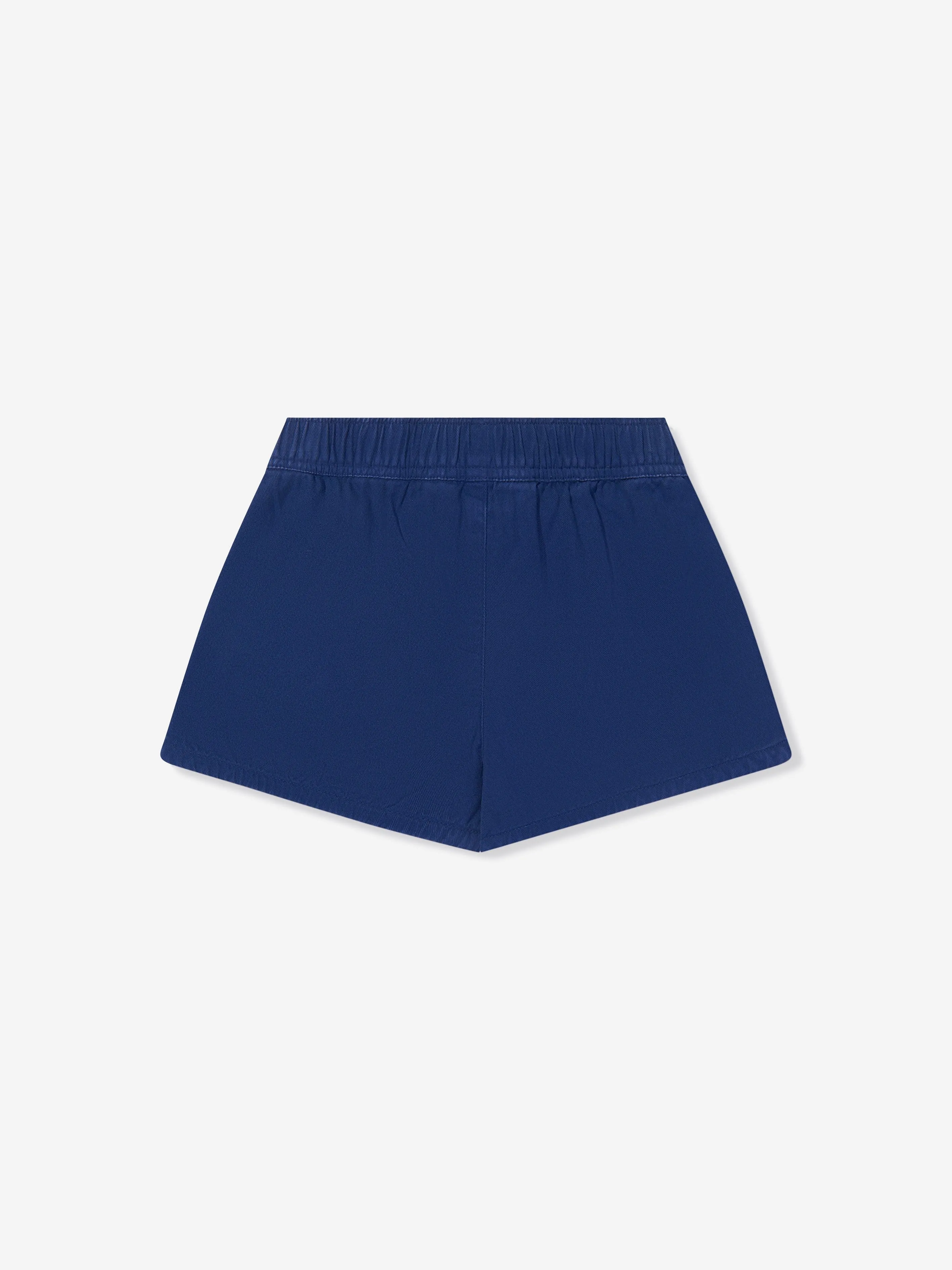 Ralph Lauren Girls Prepster Logo Shorts in Navy