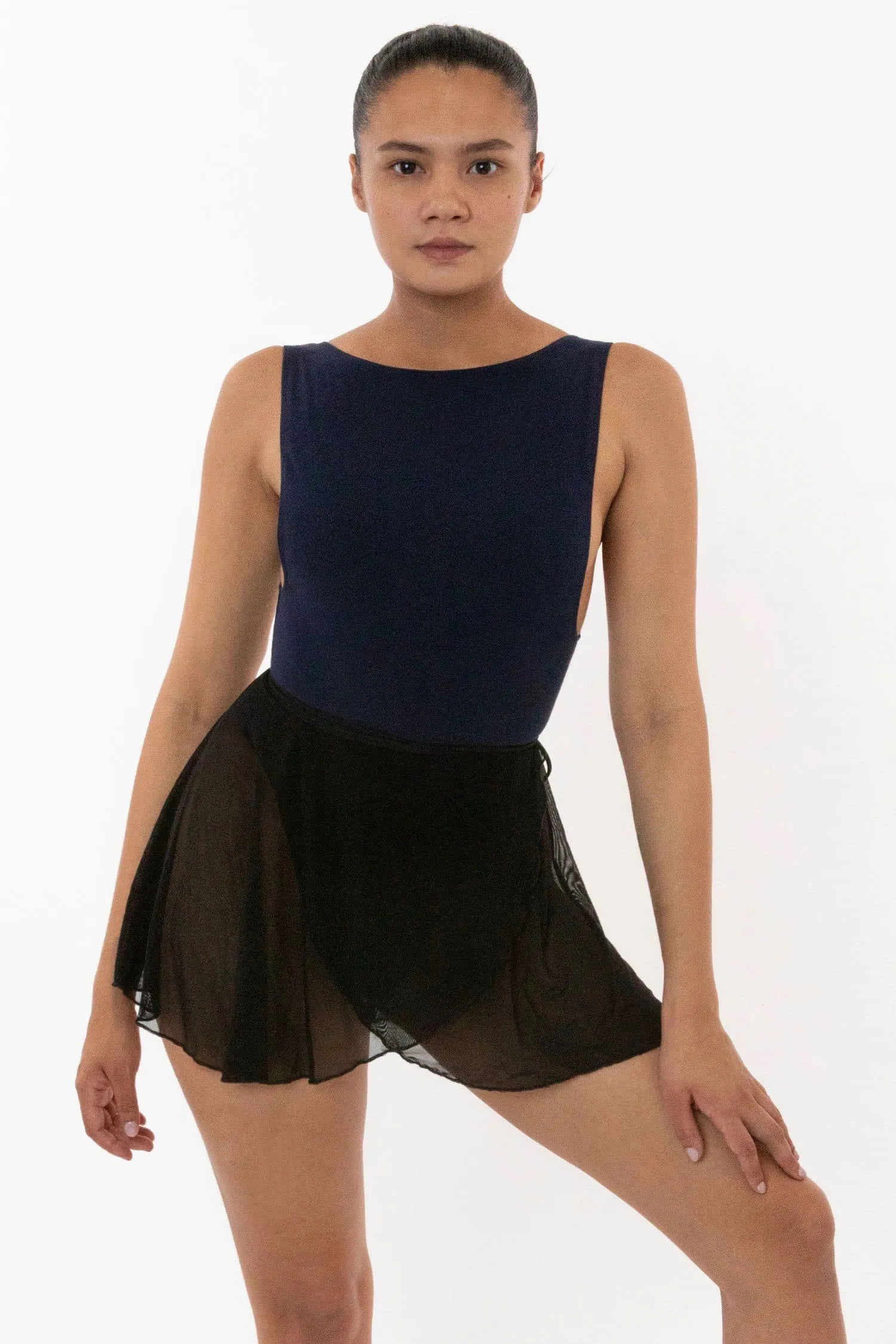 RNS300 - Micro Mesh Ballet Wrap Skirt