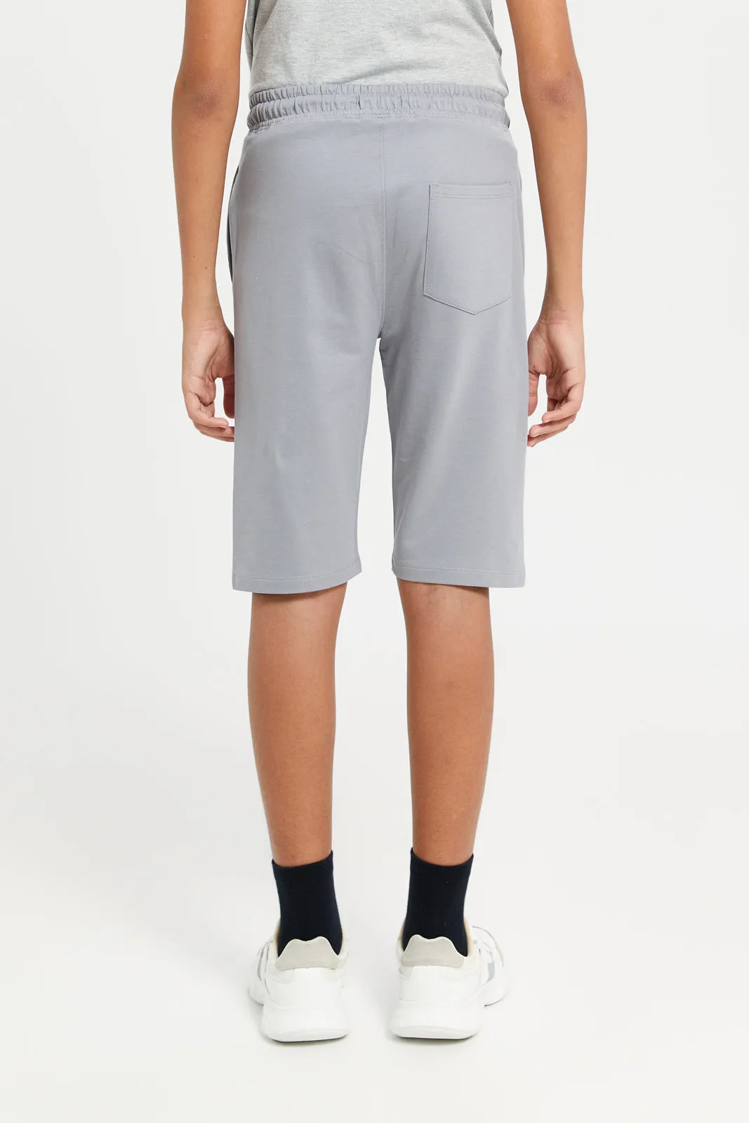 Senior Boys Grey Loungewear Active Shorts