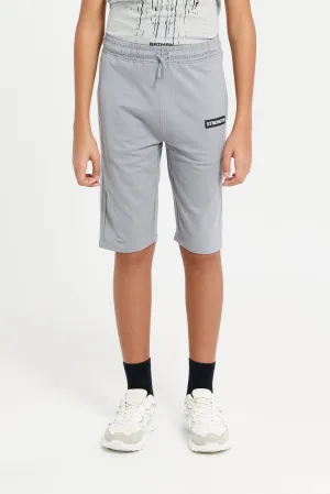 Senior Boys Grey Loungewear Active Shorts