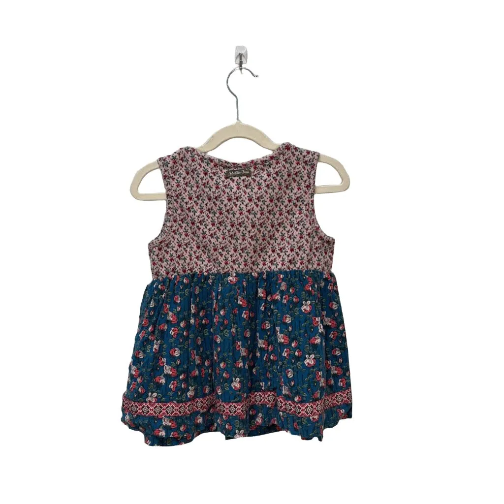 Sleeveless Cotton Flower Blouse